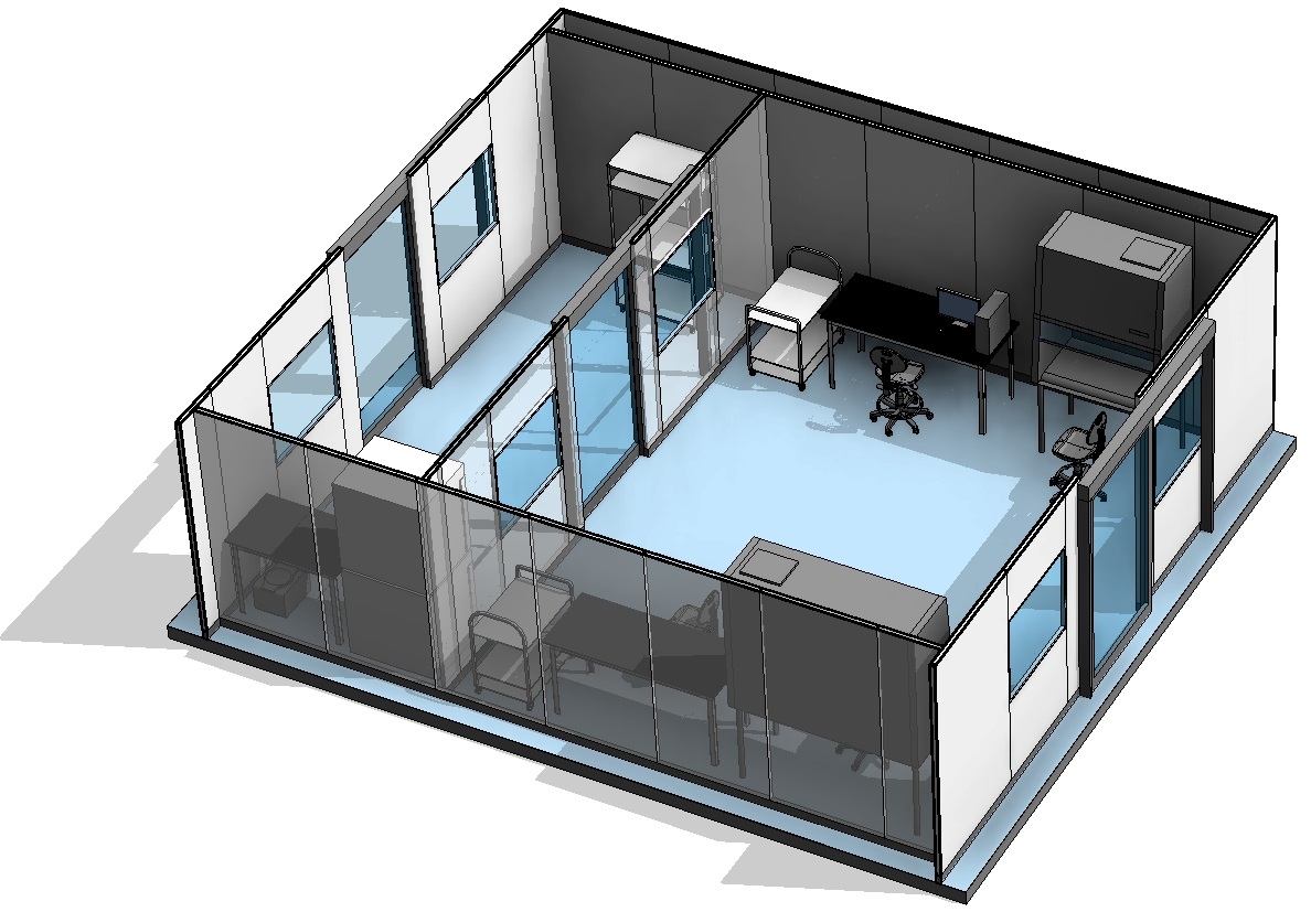 ATMP Modular Cleanroom design floorplan